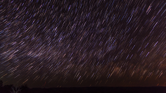 Star trails time lapse