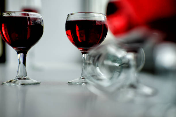 istock wine glasses in colors 675661354