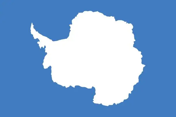 Vector illustration of Official vector flag of Antarctica .
