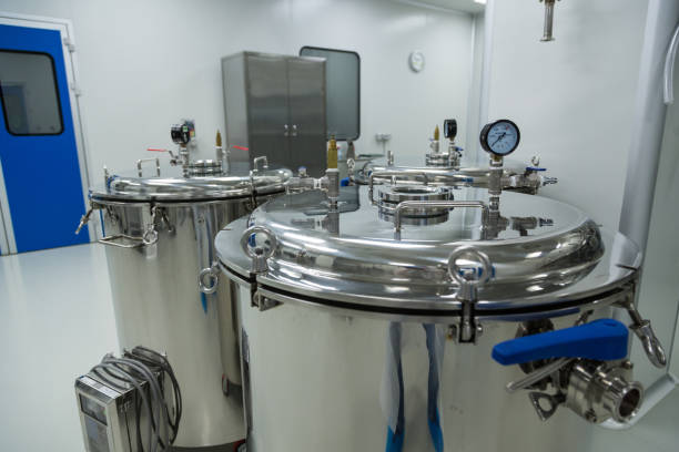 istock big steel pressure tank with pressure meter 675680456
