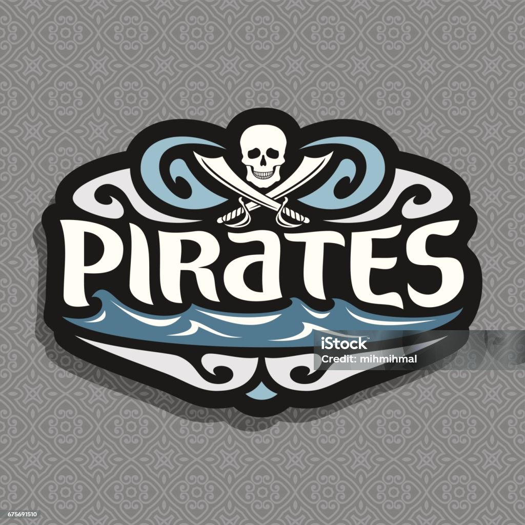 Pirated Sign Vector Sign For Pirate Theme Stock Illustration - Download Image Now ...
