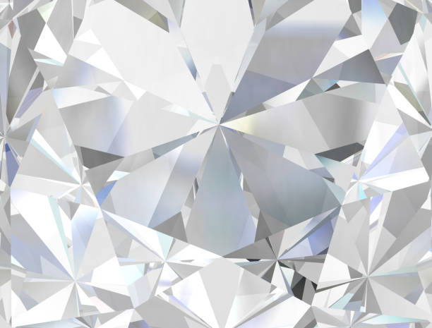 realistische diamant textur nah oben, 3d illustration. - precious gems stock-fotos und bilder