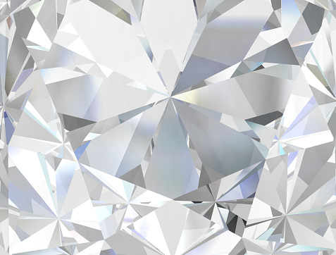 Realista de diamante textura cerca para arriba, Ilustración 3D. photo