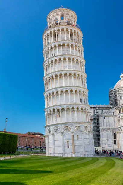 Piazza del Duomo with Leaning Tower in Pisa, Tuscany, Italy