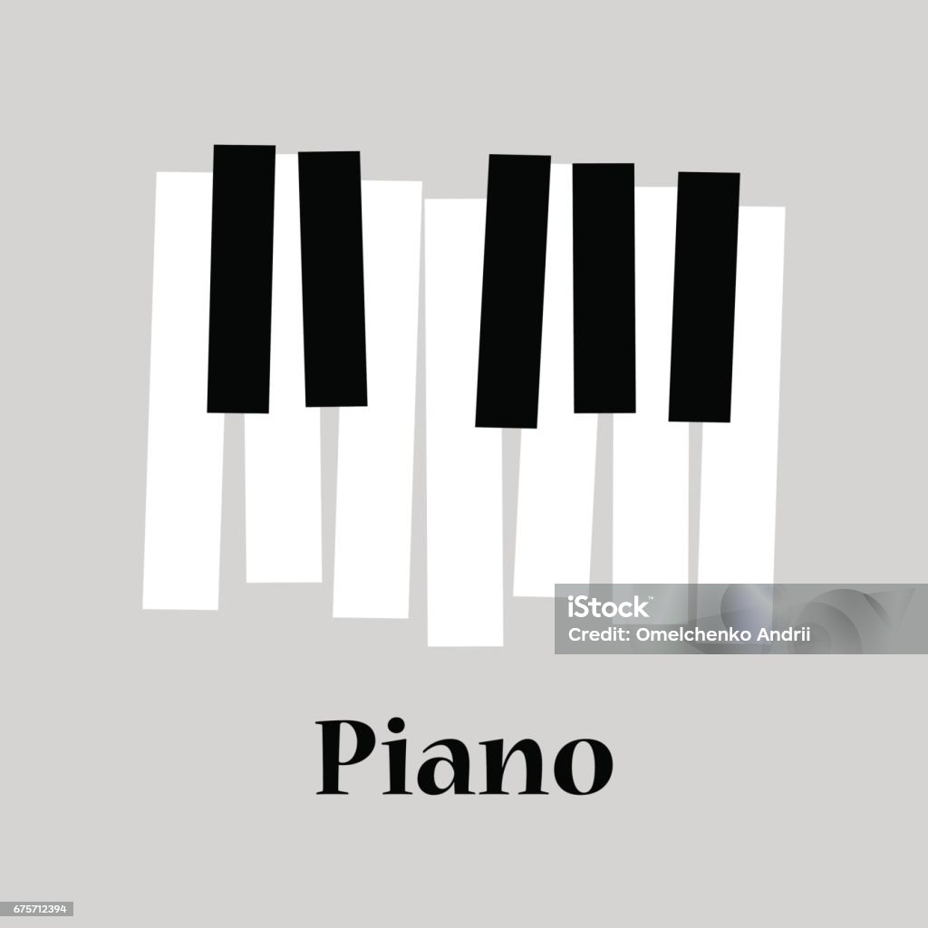 plan Plan Piano stock vector