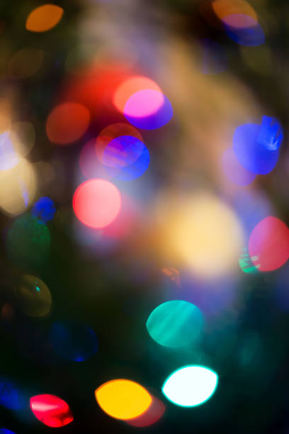 istock Abstract take of colorful Christmas lights, a background 675713016