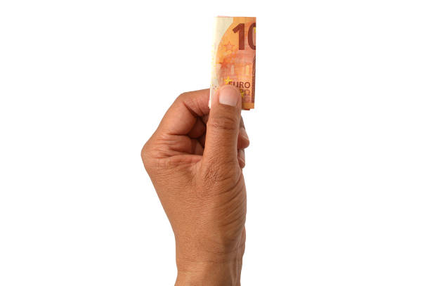 Hand Holding Ten Euro Bank Note