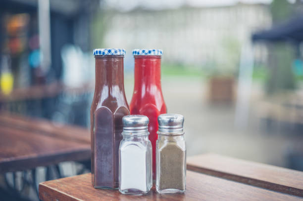 istock Condiments with salt and pepper 675730092