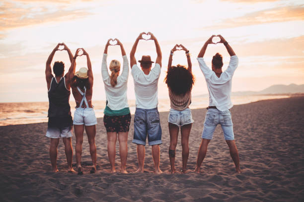 istock Love hearts in the air 675733974