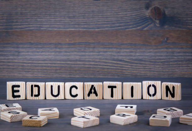 istock Education word written on wood block 675743922