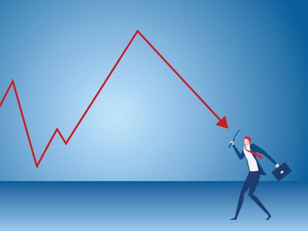 istock Businessman holding magnifying glasses analyze graph. Analysis investment concept. 675746502