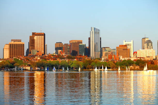 istock Sailing along the Boston Skyline on the Charles River 675750516