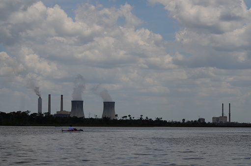 Nuclear power plant with additional coal powered electricity generation being used