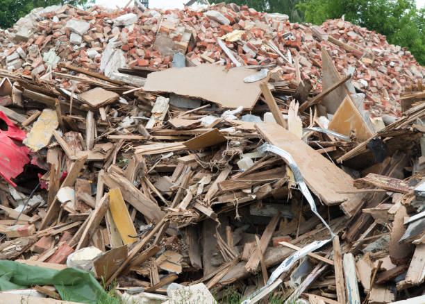 Pile of garbage from a house demolition