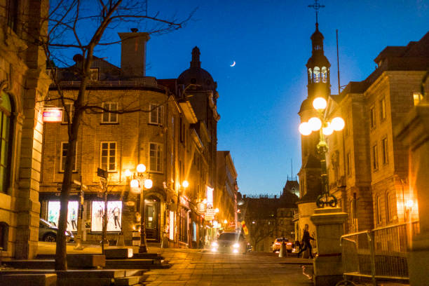istock Old Quebec city architecture where some historical buildings and structures, dating as far back as a few centuries, are visible in the image. 675767932