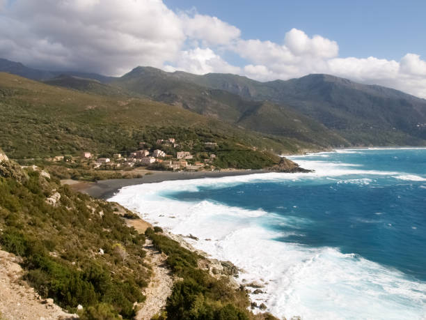istock Beach with strong Mistral wind 675771156