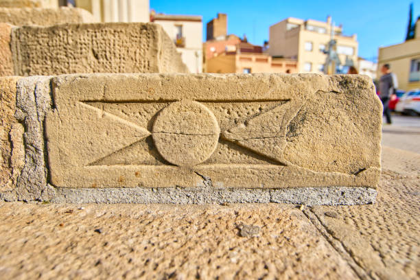 istock Quarry worker signature in Church's Stone 675771218