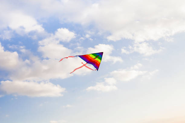 istock Kite flying in the sky 675782952