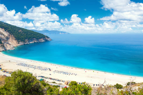 istock Myrtos beach, Kefalonia, Greece 675786414