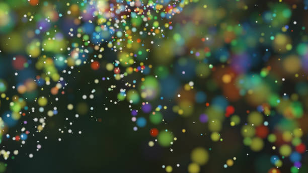 istock Beautiful colorful bokeh blurred background defocused lights 675790470