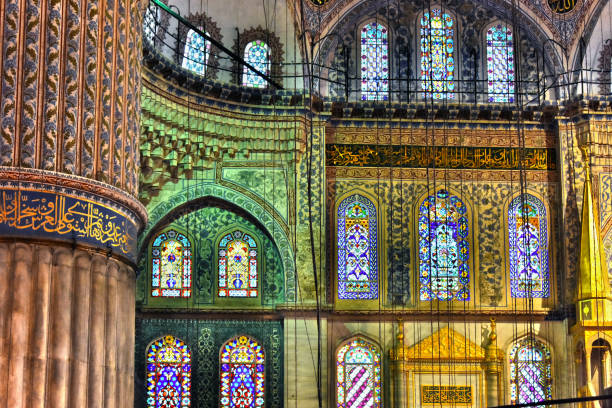 istock Interior of Sultan Ahmed Mosque or Blue Mosque in Istanbul 675793150
