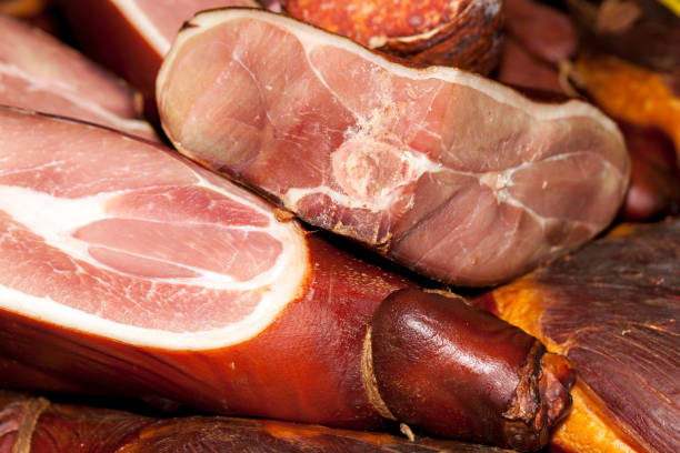 istock Very tasty home made smoked dried meat 675793680
