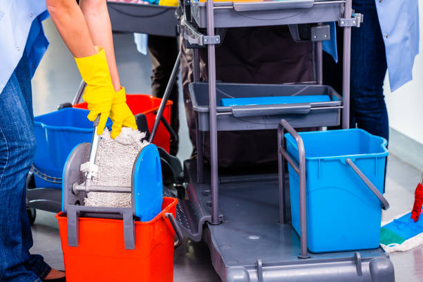 istock Cleaning ladies mopping floor 675800106