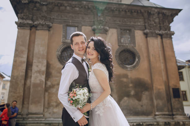 istock Royal wedding in the old town 675801640