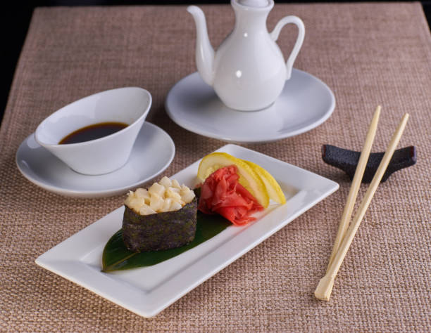 istock Sushi nigiri with scallop 675806844