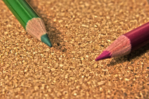 Colored Pencil Background stock photo