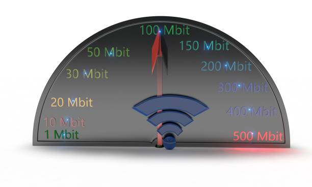 istock Wifi speed concept of background, 3d render 675811834