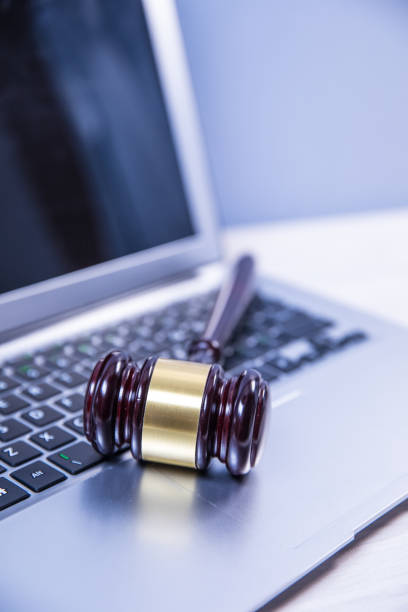istock Judge Gavel on Laptop 675821172