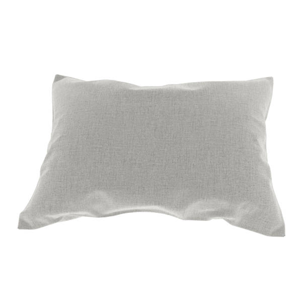 istock pillow in grey on isolated white in 3D rendering 675823258