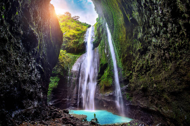 istock Madakaripura Waterfall is the tallest waterfall in Java,  Indonesia. 675823538