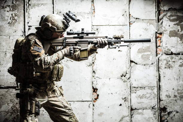 istock Army Ranger in field Uniforms 675896558