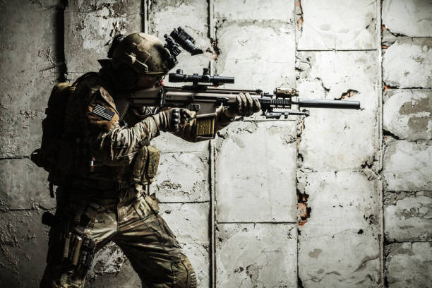 istock Army Ranger in field Uniforms 675896590