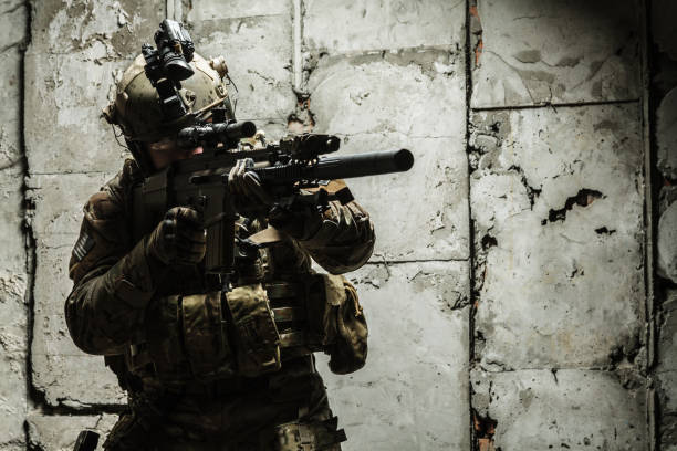 istock Army Ranger in field Uniforms 675896644