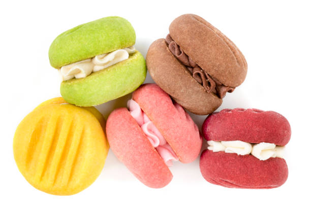 istock Colorful Cookies Top View Isolated 675896698