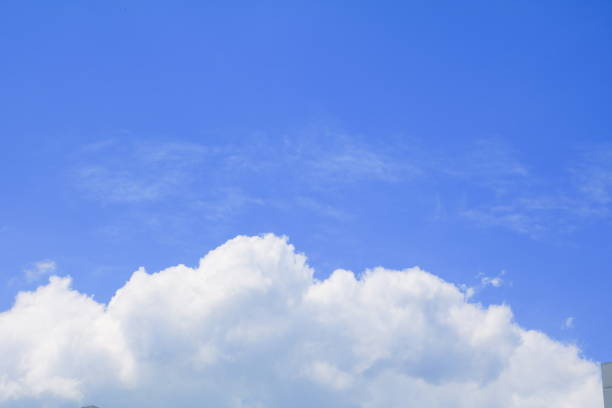 istock blue sky landscape and cloud beautiful vivid in nature with copy space. 675899884
