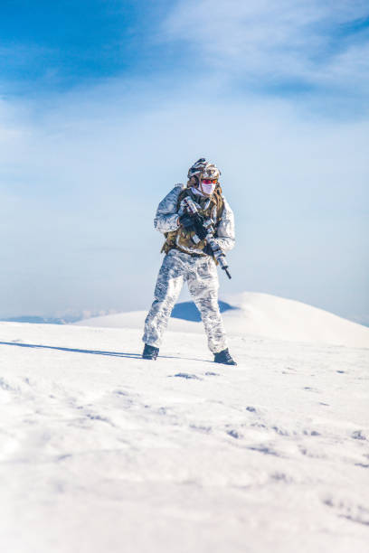 istock Winter arctic mountains warfare 675900336
