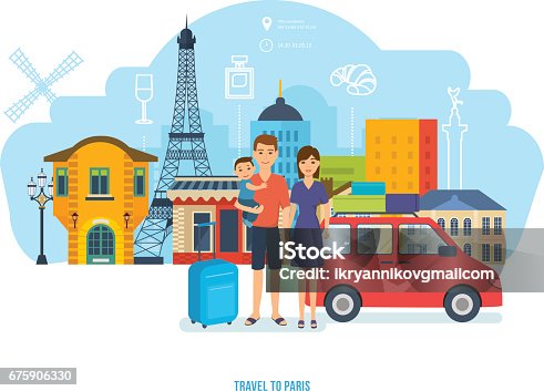 istock The young family travels together, spends time, traveling by car 675906330