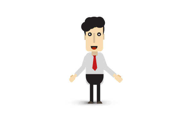 businessman in formal suit stylish With Crossed Arms, 3D render young businessman character illustration