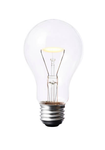 istock Isolated shot of a glowing light bulb on white background 675913818