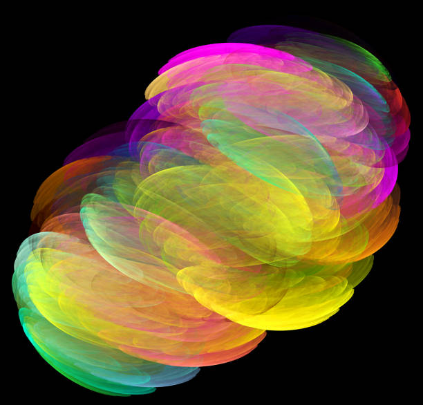 Computer rendered 3d abstract fractal illustration background for creative design