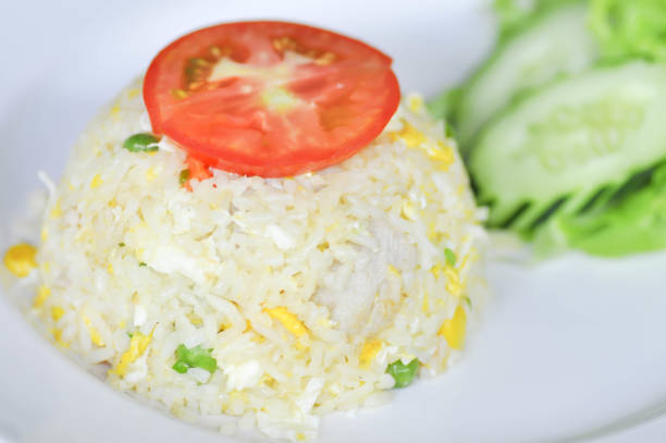stir fried rice with egg ,pork and vegetable stir fried rice with egg ,pork and vegetable dish (Thai food) 2590 stock pictures, royalty-free photos & images