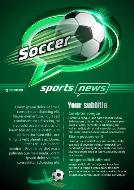 Vector illustration of Soccer