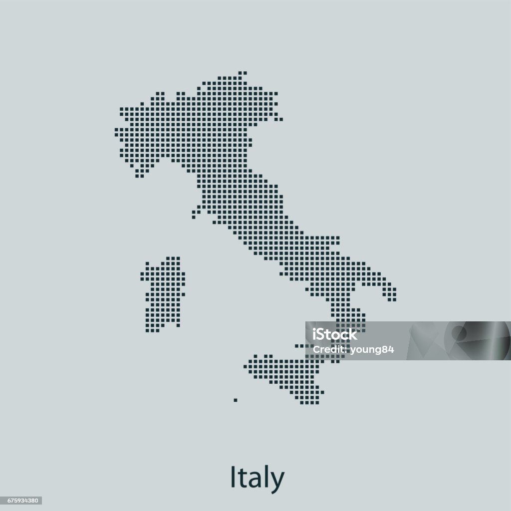 Mapa de Italia - arte vectorial de Italia libre de derechos