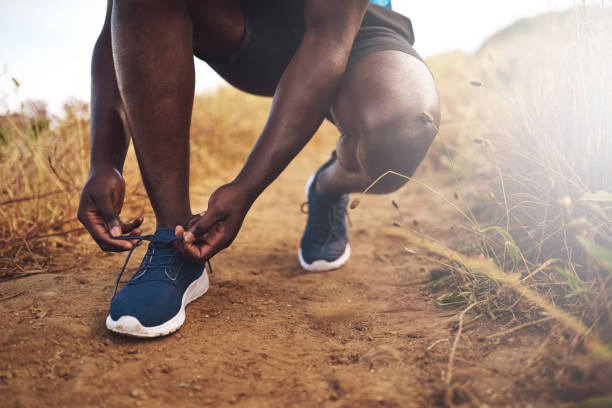 istock Lace up and get going towards your goals 675938434
