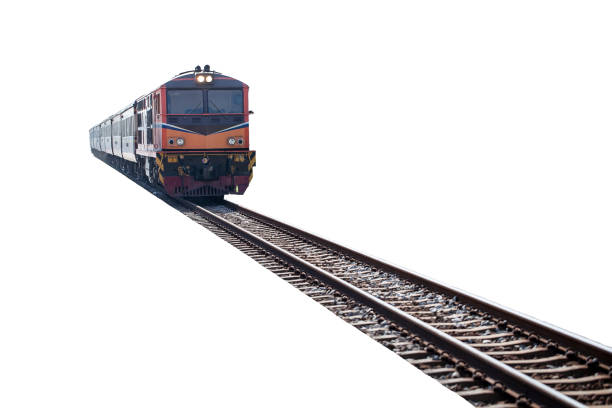 train on the track isolated on white background train on the track isolated on white background with clipping path humphrey bogart stock pictures, royalty-free photos & images