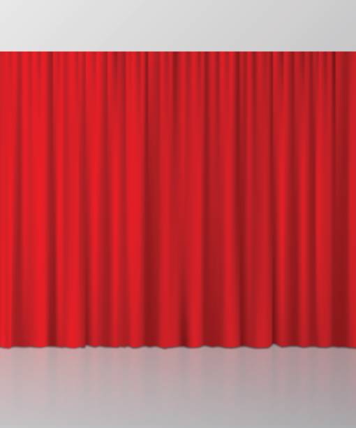 Red curtain background. Vector illustration. Red curtain background. Vector illustration. opera stock illustrations